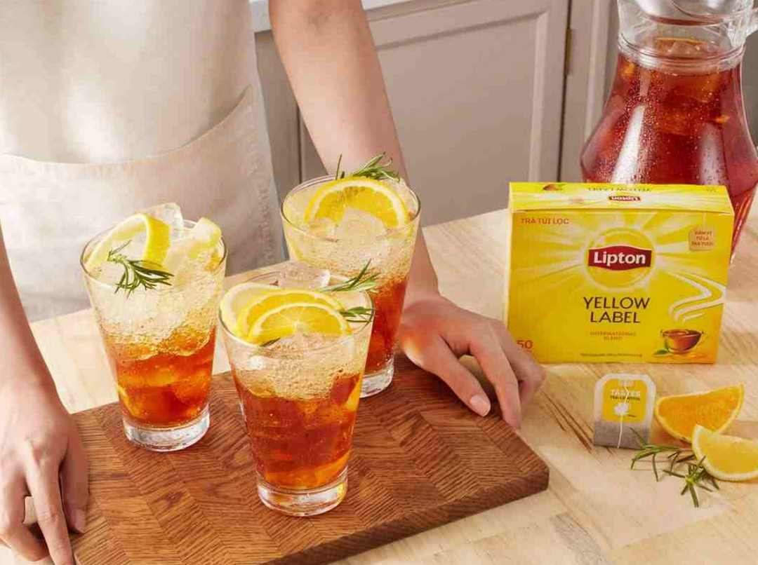 Trà Lipton nhãn vàng