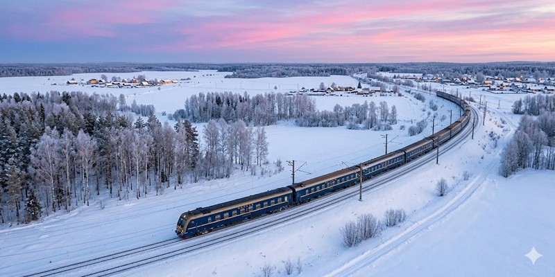 Chuyến tàu Trans-Siberian xuyên qua mùa đông Siberia
